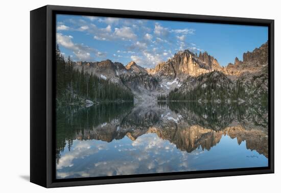 Baron Lake Monte Verita Peak Sawtooth Mountains II-Alan Majchrowicz-Framed Premier Image Canvas