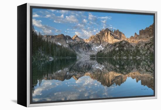 Baron Lake Monte Verita Peak Sawtooth Mountains II-Alan Majchrowicz-Framed Premier Image Canvas