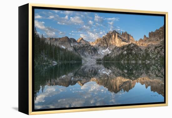 Baron Lake Monte Verita Peak Sawtooth Mountains II-Alan Majchrowicz-Framed Premier Image Canvas