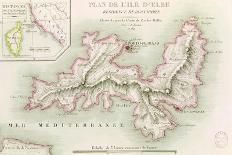 Map of the Island of Elba, 1814-Baron Louis Albert Bacler D'albe-Framed Giclee Print