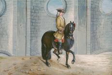 No. 20 a Dapple Grey Horse of the Spanish Riding School Performing the 'Volte' Dressage Step-Baron Reis d' Eisenberg-Framed Giclee Print