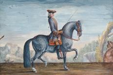 No. 20 a Dapple Grey Horse of the Spanish Riding School Performing the 'Volte' Dressage Step-Baron Reis d' Eisenberg-Giclee Print