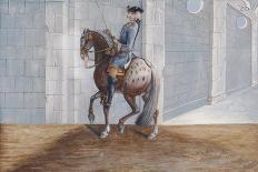 Le Superbe, a Horse of the Spanish Riding School Performing a Dressage Movement Called a 'Piaffe'-Baron Reis d' Eisenberg-Giclee Print