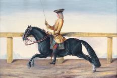 No. 20 a Dapple Grey Horse of the Spanish Riding School Performing the 'Volte' Dressage Step-Baron Reis d' Eisenberg-Giclee Print