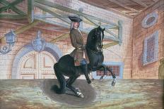 No. 20 a Dapple Grey Horse of the Spanish Riding School Performing the 'Volte' Dressage Step-Baron Reis d' Eisenberg-Giclee Print