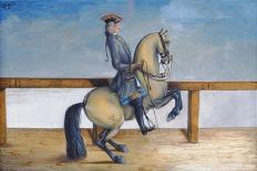 No. 20 a Dapple Grey Horse of the Spanish Riding School Performing the 'Volte' Dressage Step-Baron Reis d' Eisenberg-Framed Giclee Print