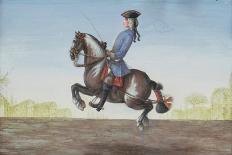 No. 20 a Dapple Grey Horse of the Spanish Riding School Performing the 'Volte' Dressage Step-Baron Reis d' Eisenberg-Framed Giclee Print