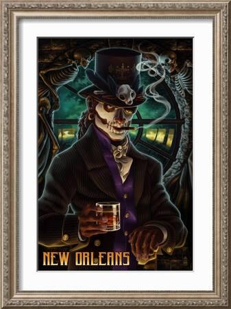 Baron Samedi Voodoo - New Orleans, Louisiana' Art Print - Lantern Press |  Art.com