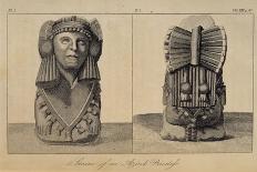 T.1596 Statue of an Aztec Priestess, Front and Back View, from Vol I of 'Researches Concerning…-Friedrich Alexander, Baron Von Humboldt-Giclee Print