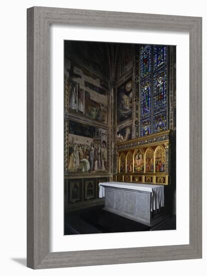 Baroncelli Chapel, Baroncelli Polyptych Above the Altar, Ca 1328-Giotto di Bondone-Framed Giclee Print