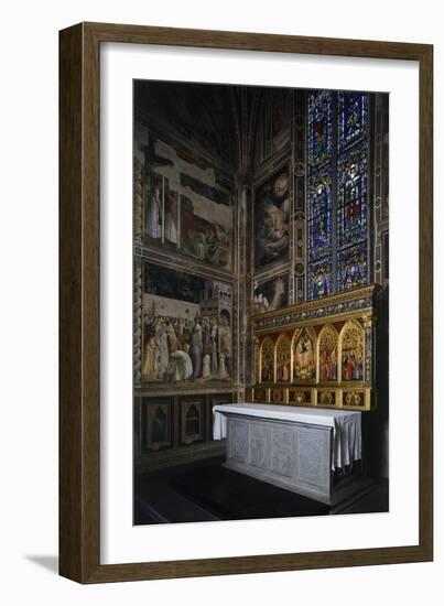 Baroncelli Chapel, Baroncelli Polyptych Above the Altar, Ca 1328-Giotto di Bondone-Framed Giclee Print