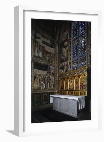 Baroncelli Chapel, Baroncelli Polyptych Above the Altar, Ca 1328-Giotto di Bondone-Framed Giclee Print