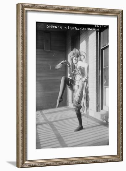 Baroness Von Freytag-Loringhoven, c.1915-null-Framed Photographic Print