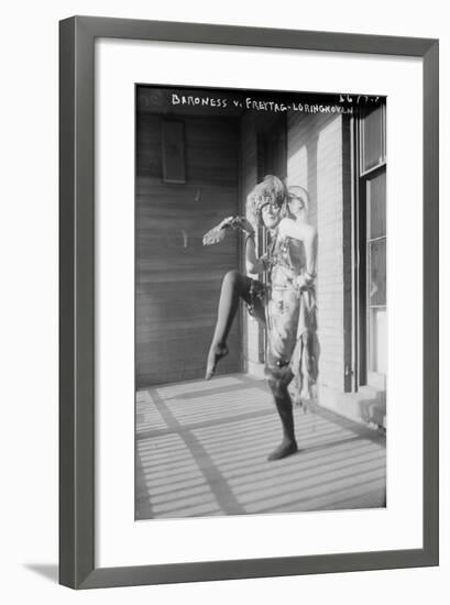 Baroness Von Freytag-Loringhoven, c.1915-null-Framed Photographic Print