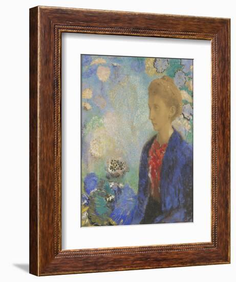 Baronne de Domecy, c.1900-Odilon Redon-Framed Giclee Print