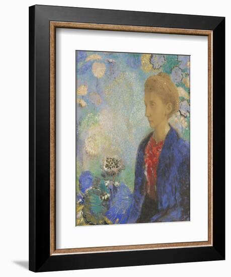 Baronne de Domecy, c.1900-Odilon Redon-Framed Giclee Print