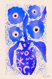 Blue Flowers-Baroo Bloom-Framed Premier Image Canvas