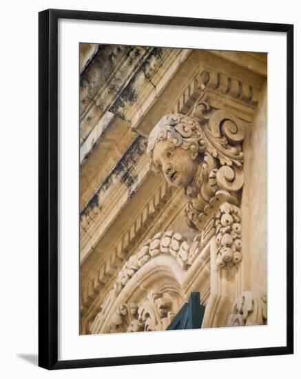 Baroque Balcony, Palazzo Nicolaci, Noto, Sicily, Italy, Europe-Martin Child-Framed Photographic Print