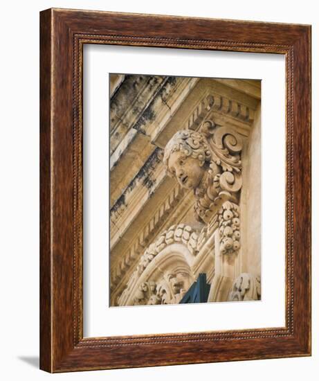 Baroque Balcony, Palazzo Nicolaci, Noto, Sicily, Italy, Europe-Martin Child-Framed Photographic Print