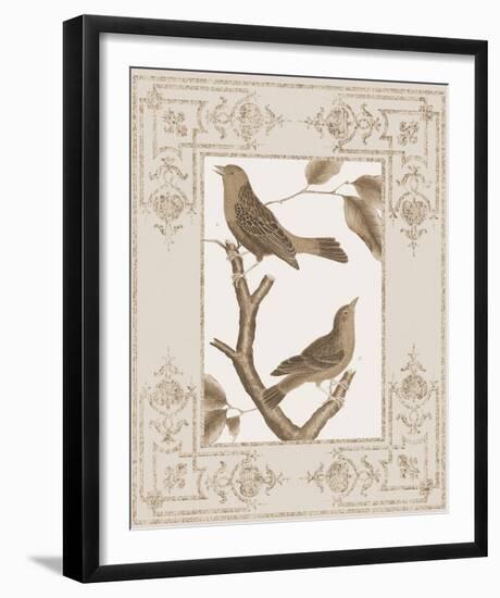 Baroque Birds I-Maria Mendez-Framed Giclee Print