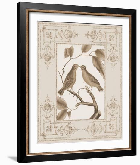 Baroque Birds II-Maria Mendez-Framed Giclee Print