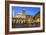 Baroque Fountain and Santa Maria in Trastevere at Night-Stuart Black-Framed Photographic Print