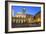 Baroque Fountain and Santa Maria in Trastevere at Night-Stuart Black-Framed Photographic Print