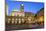 Baroque Fountain and Santa Maria in Trastevere at Night-Stuart Black-Mounted Photographic Print