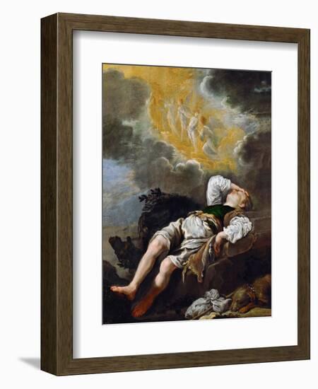 Baroque : Jacob's Dream (L'echelle De Jacob Ou Le Songe De Jacob) Par Fetti, Domenico (1588/90-1623-Domenico Fetti or Feti-Framed Giclee Print