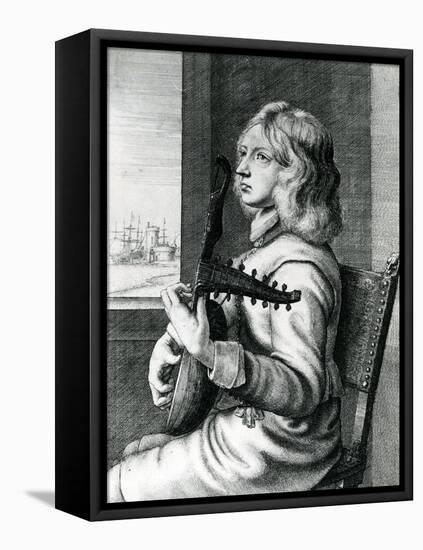 Baroque Lute Player-Wenceslaus Hollar-Framed Premier Image Canvas