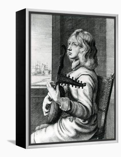 Baroque Lute Player-Wenceslaus Hollar-Framed Premier Image Canvas