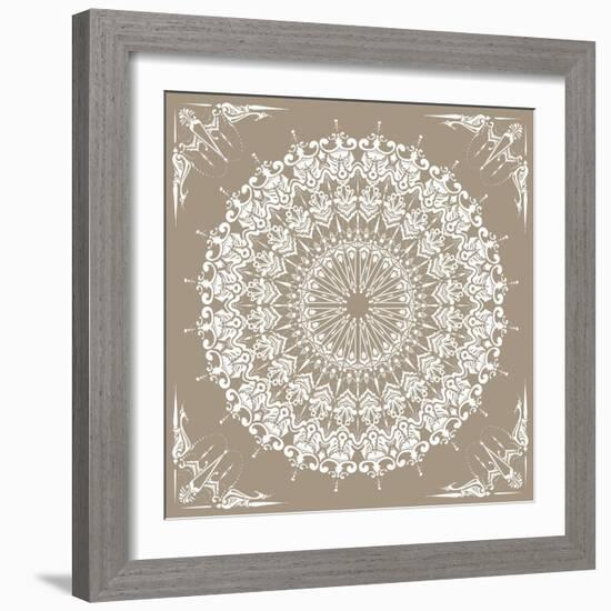 Baroque Mandala-null-Framed Premium Giclee Print