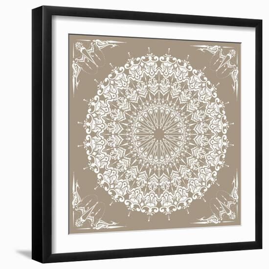 Baroque Mandala-null-Framed Premium Giclee Print