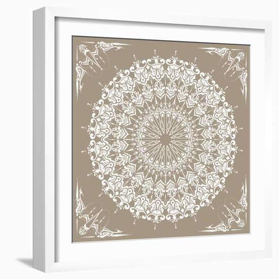 Baroque Mandala-null-Framed Premium Giclee Print