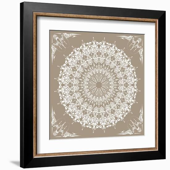 Baroque Mandala-null-Framed Art Print