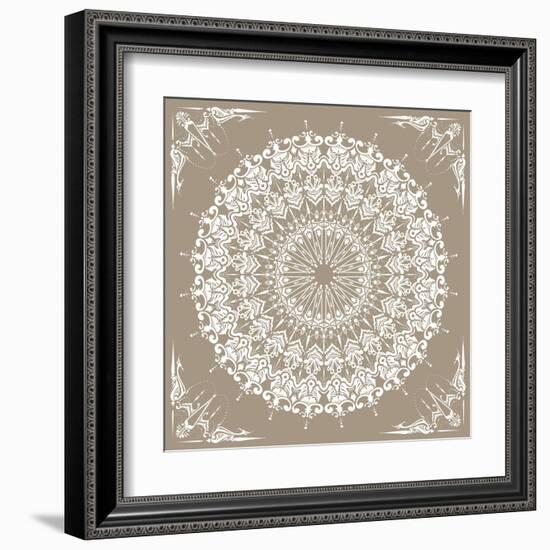 Baroque Mandala-null-Framed Art Print