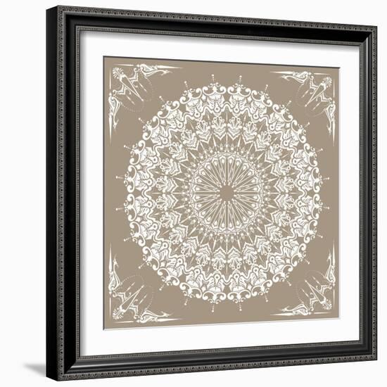 Baroque Mandala-null-Framed Art Print