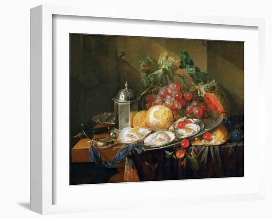 Baroque : Nature Morte De Petit Dejeuner - Breakfast Still Life Par Heem, Jan Davidsz. De (1606-168-Jan Davidsz de Heem-Framed Giclee Print