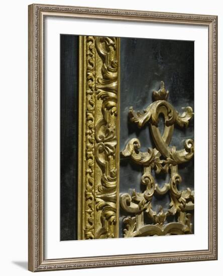 Baroque Style Venetian Mirror, Italy, Late 17th-Early 18th Century, Detail-null-Framed Giclee Print