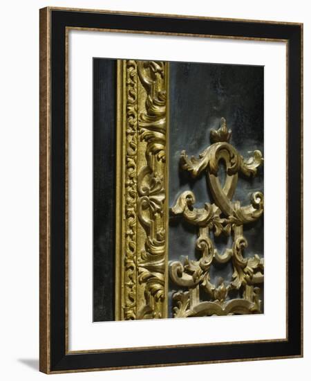 Baroque Style Venetian Mirror, Italy, Late 17th-Early 18th Century, Detail-null-Framed Giclee Print