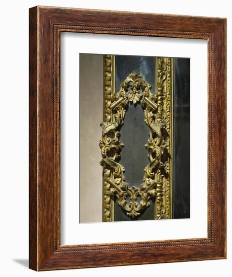 Baroque Style Venetian Mirror, Italy, Late 17th-Early 18th Century, Detail-null-Framed Giclee Print