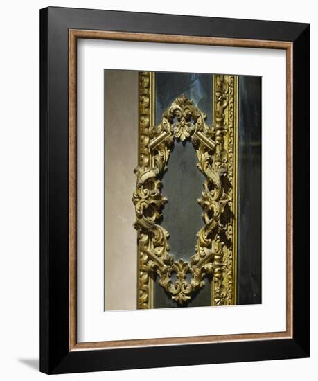 Baroque Style Venetian Mirror, Italy, Late 17th-Early 18th Century, Detail-null-Framed Giclee Print