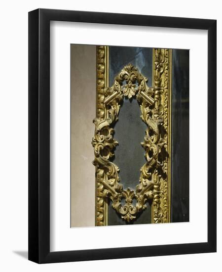 Baroque Style Venetian Mirror, Italy, Late 17th-Early 18th Century, Detail-null-Framed Giclee Print