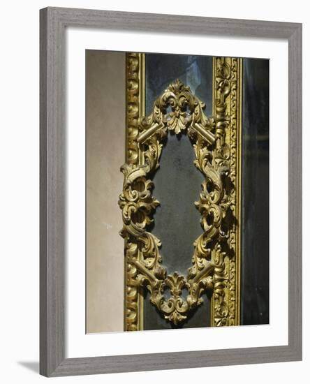 Baroque Style Venetian Mirror, Italy, Late 17th-Early 18th Century, Detail-null-Framed Giclee Print