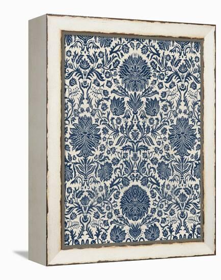 Baroque Tapestry in Navy I-Vision Studio-Framed Stretched Canvas