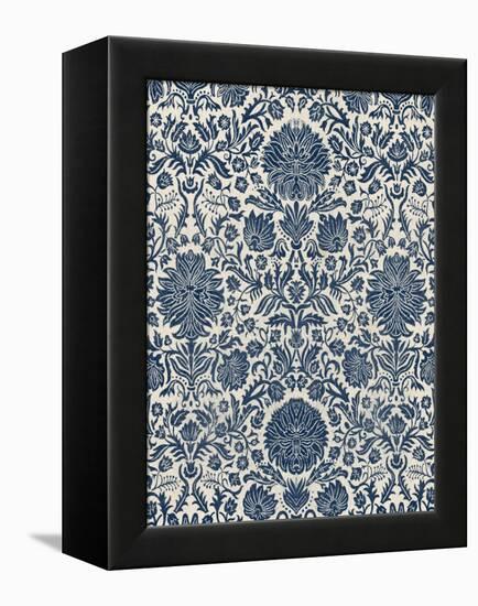 Baroque Tapestry in Navy I-Vision Studio-Framed Stretched Canvas