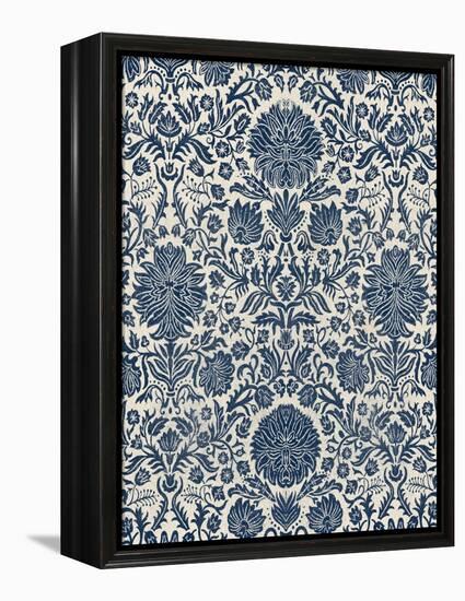 Baroque Tapestry in Navy I-Vision Studio-Framed Stretched Canvas