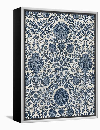 Baroque Tapestry in Navy I-Vision Studio-Framed Stretched Canvas