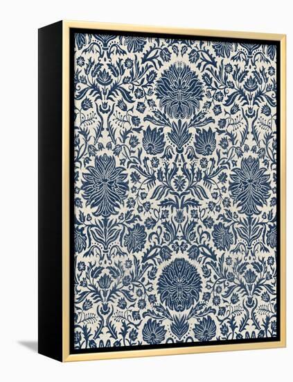 Baroque Tapestry in Navy I-Vision Studio-Framed Stretched Canvas