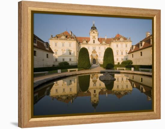 Baroque Valtice Chateau at Sunrise, Valtice, Brnensko Region, Czech Republic, Europe-Richard Nebesky-Framed Premier Image Canvas